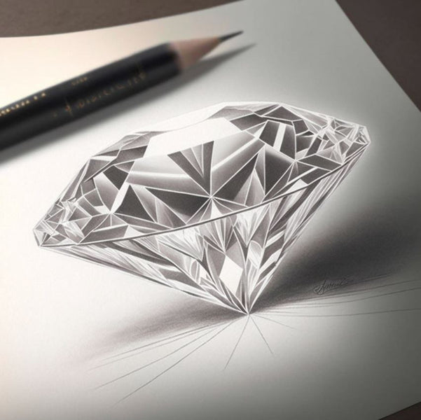 How to Draw Realistic Diamond 💎 #drawing #3d #realisticdrawing - YouTube